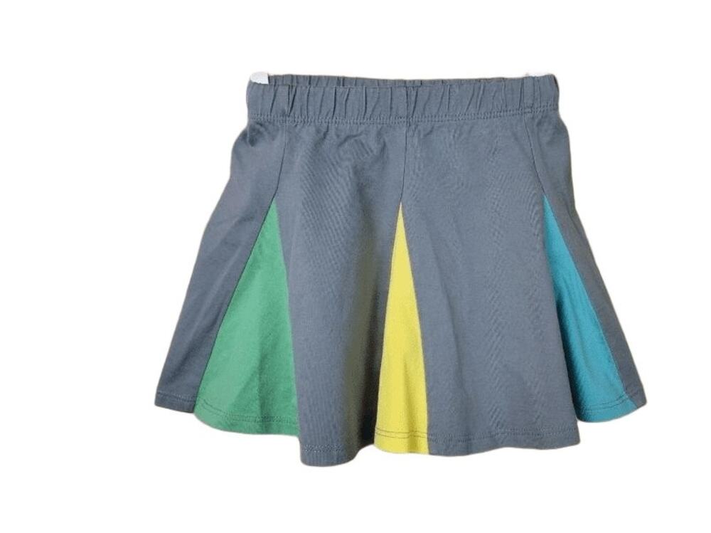 Hanna Andersson Girls Cheerleader Skirt - Gray Cotton